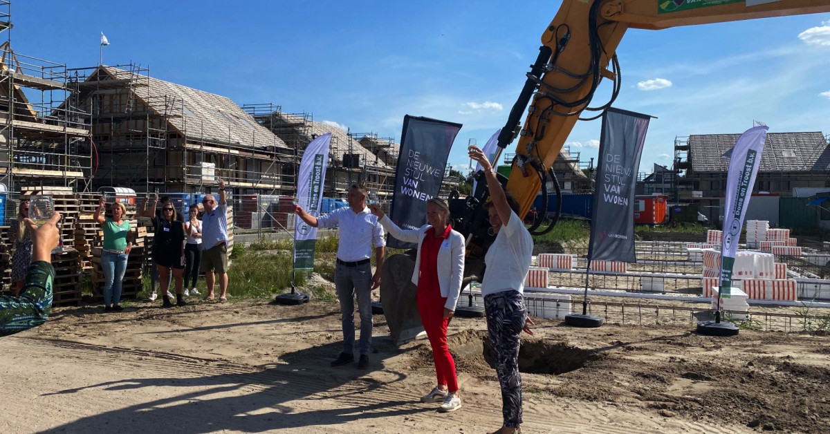 Feestelijke Start Bouw Woningen In De Luwte In Drachten Vanwonen